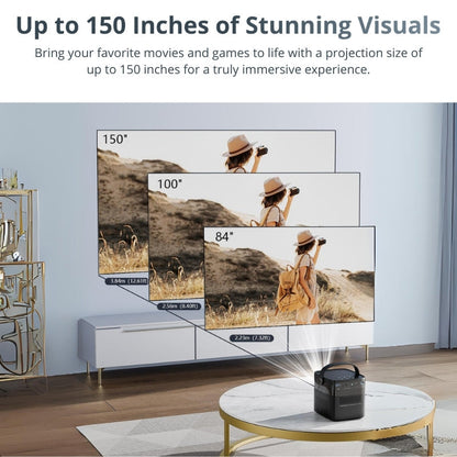 Portable Projector - Full HD, Google TV | Cinematic Experience