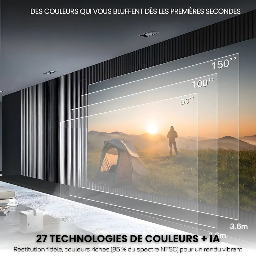Portable Android Projector - 6K, Autofocus | Cinema Anywhere
