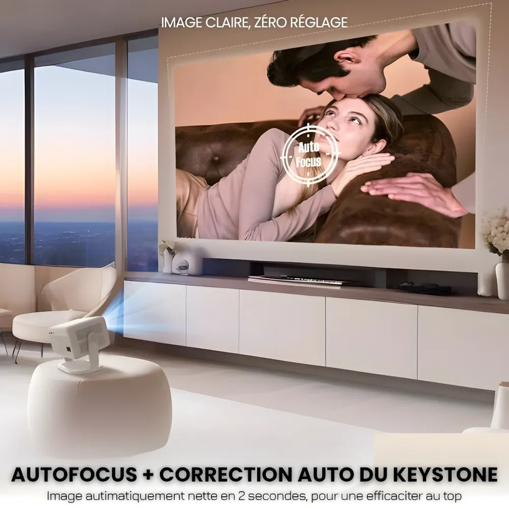 Smart Portable Projector - 1080p, Android 11 | Cinema Anywhere