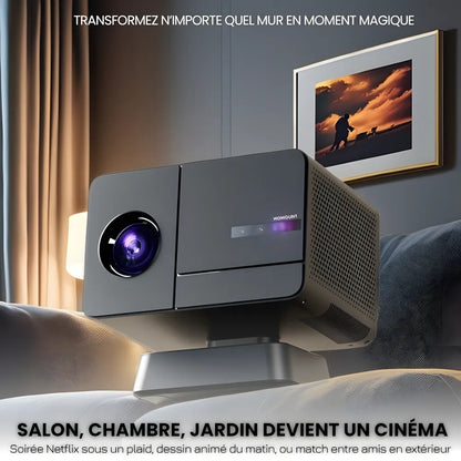 Home Cinema Projector - 1080p, Android 11 | Immersive Fun