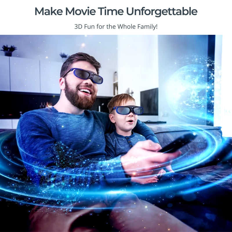 3D Glasses - DLP-Link, Lightweight | Immersive Experience