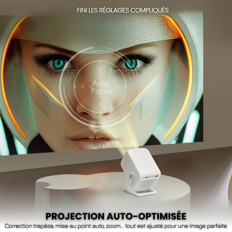 Portable Full HD Projector - Android 11, Wi-Fi 6 | Immersive Cinema