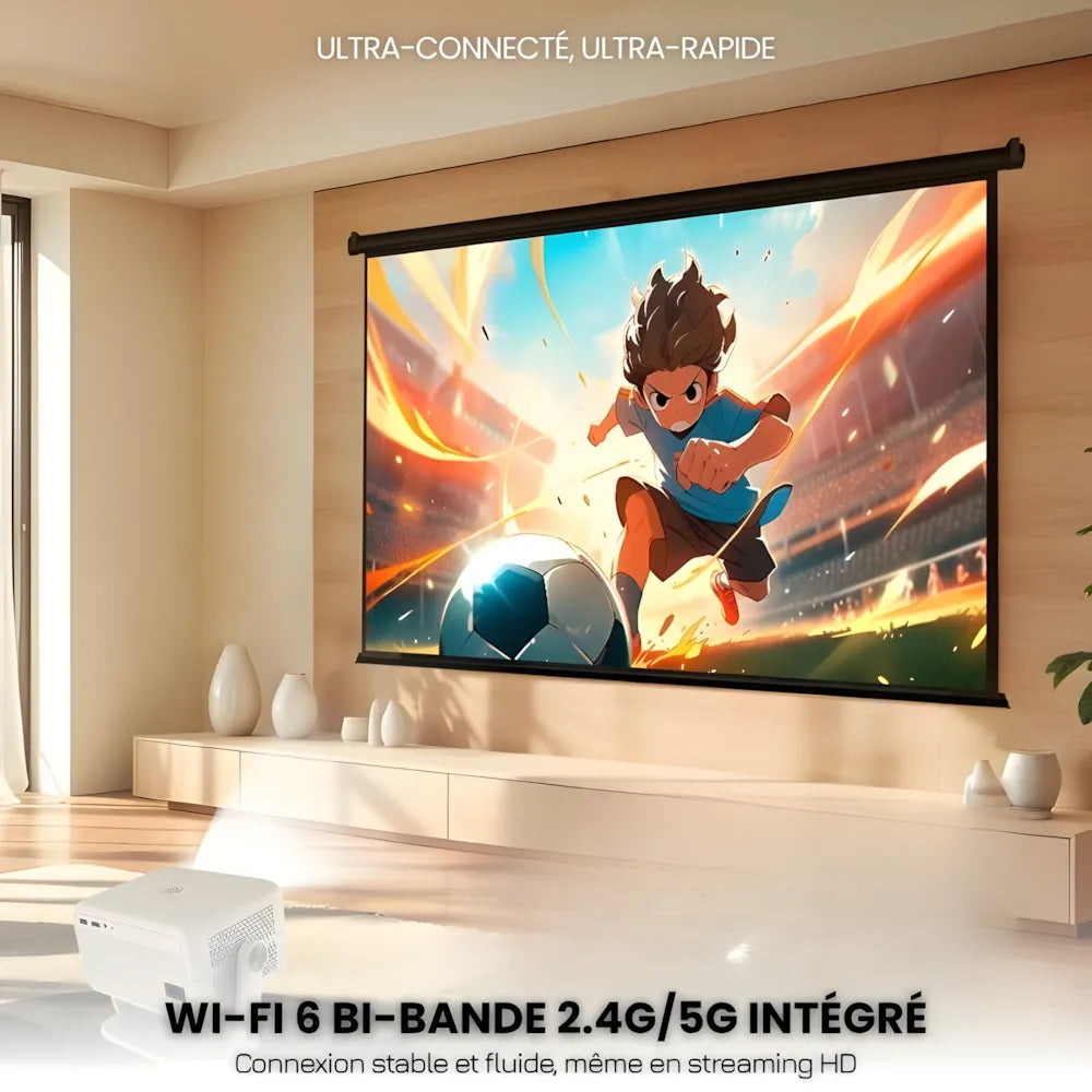 Smart Portable Projector - 1080p, Android 11 | Cinema Anywhere
