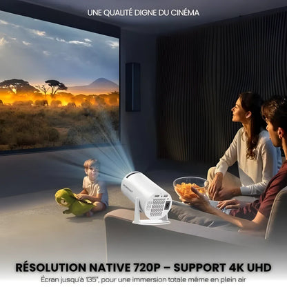 Portable HD Smart Projector - Android 11, 180° | Immersive Cinema