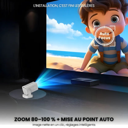 Portable Smart Projector - Android 11, 1080p | Home Cinema
