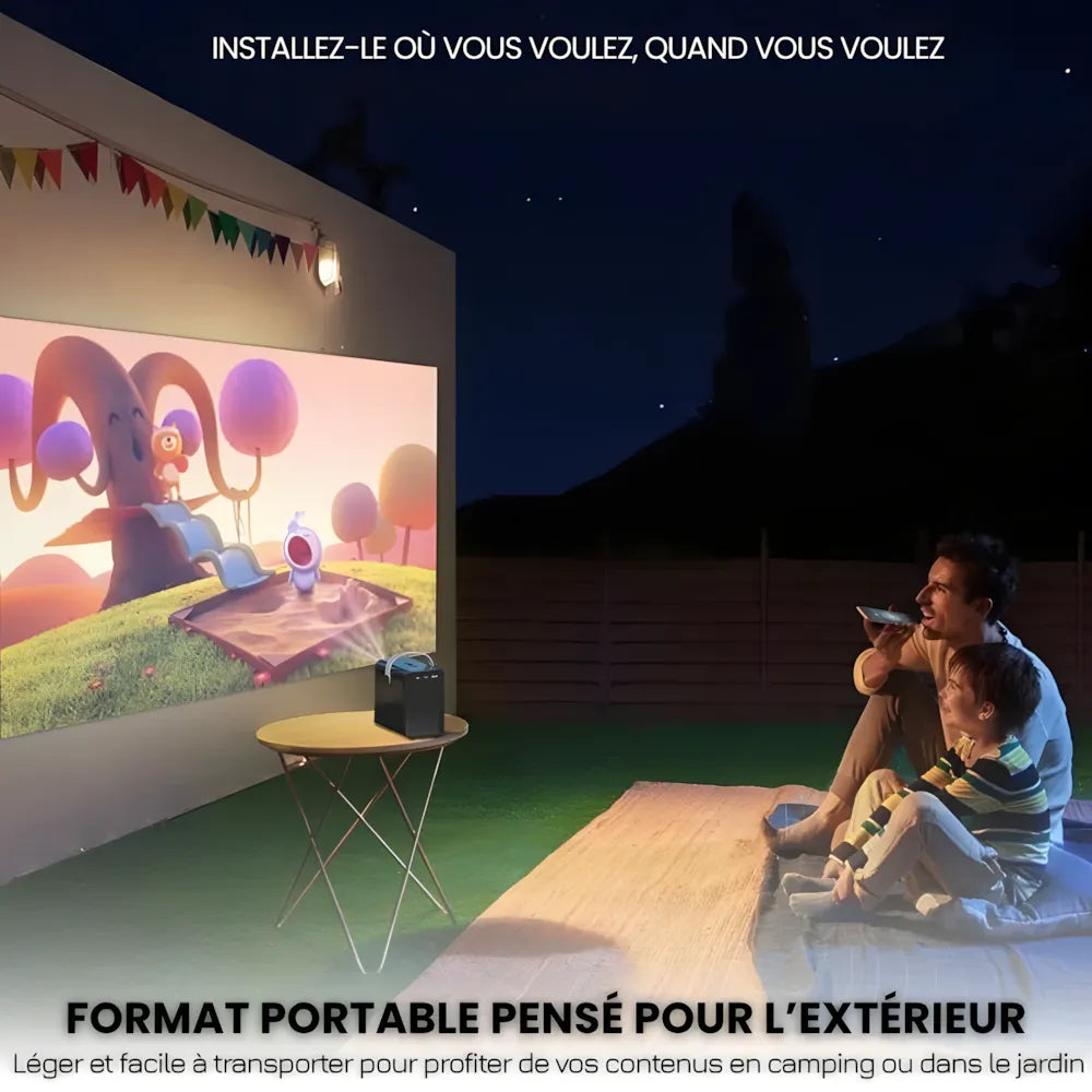 Portable Android Projector - 6K, Autofocus | Cinema Anywhere