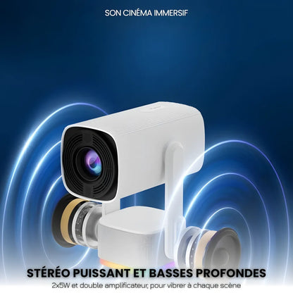 Portable Projector - 230° Flexible, Android 11 | HiFi Sound