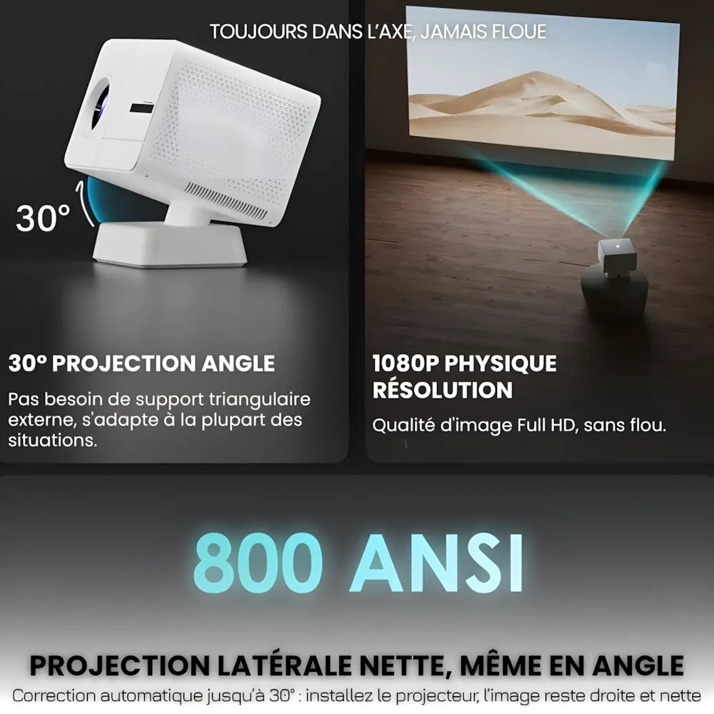 Home Cinema Projector - 1080p, Android 11 | Immersive Fun