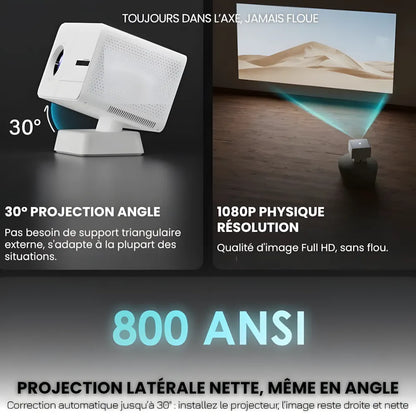 Home Cinema Projector - 1080p, Android 11 | Immersive Fun