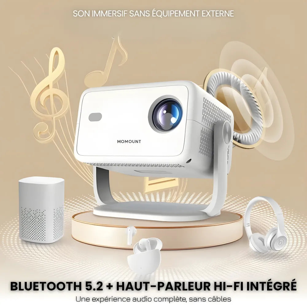 Smart Portable Projector - 1080p, Android 11 | Cinema Anywhere