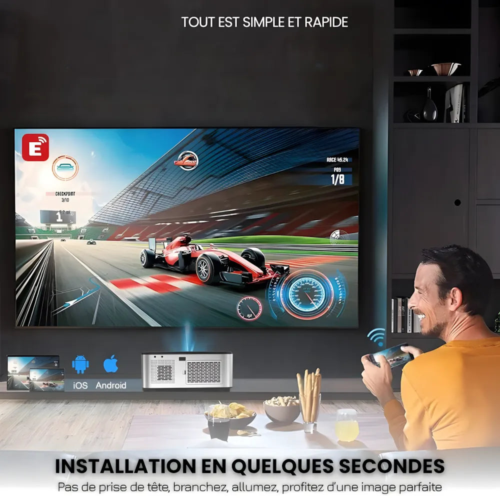Smart Projector - Full HD, Android 9.0 | Home Cinema