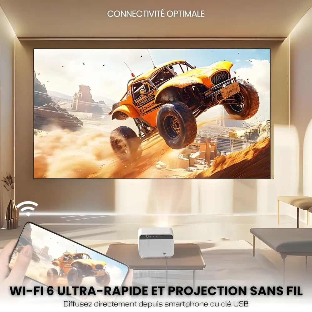 Full HD Home Cinema Projector - Android & WiFi | Immersive