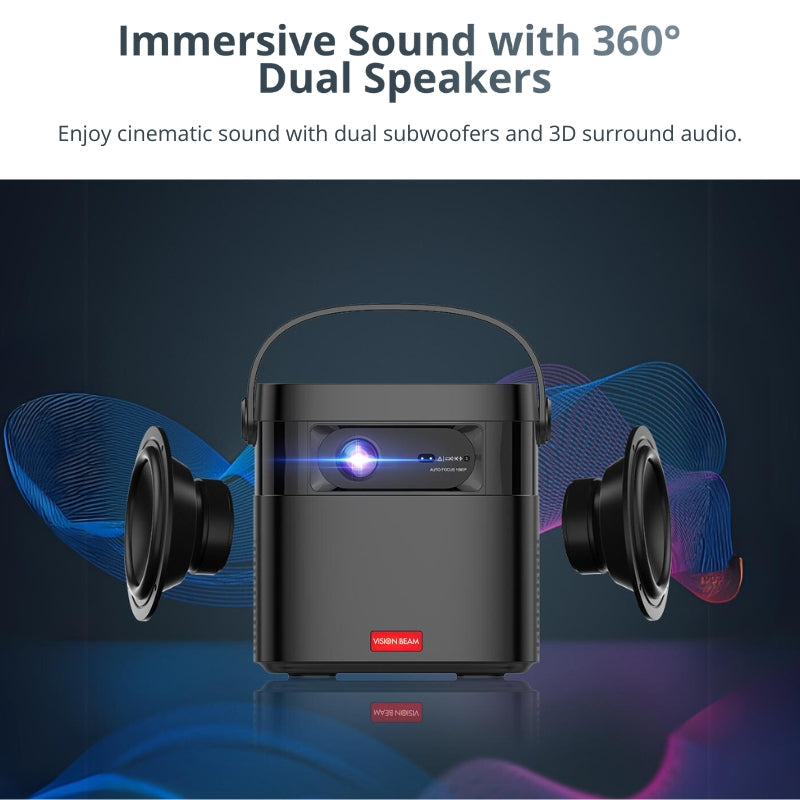 Portable Projector - Full HD, Google TV | Cinematic Experience