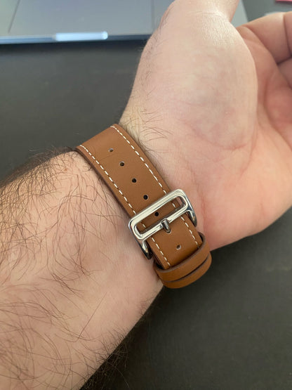 Red Leather Apple Watch Strap - Premium Leather | Style