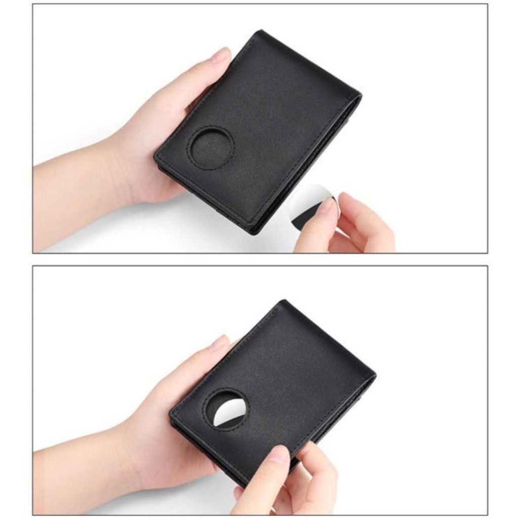 AirTag Leather Wallet - RFID Blocking Slim | Secure