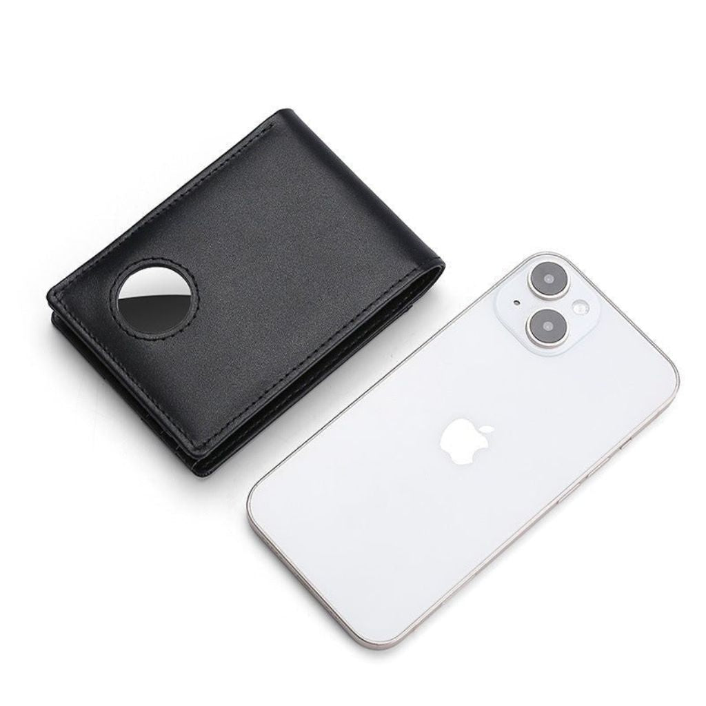 AirTag Leather Wallet - RFID Blocking Slim | Secure
