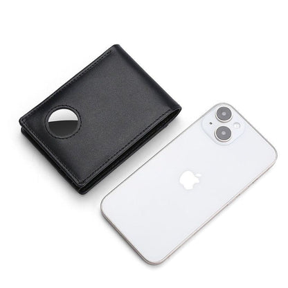AirTag Leather Wallet - RFID Blocking Slim | Secure