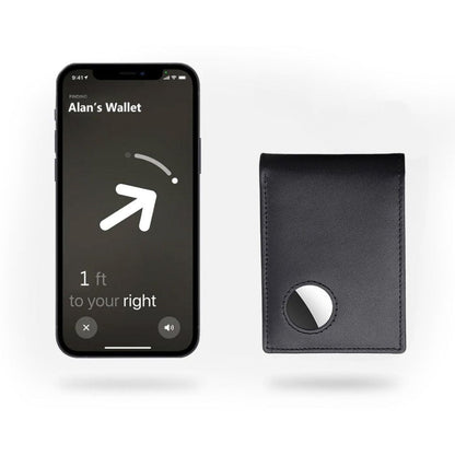 AirTag Leather Wallet - RFID Blocking Slim | Secure