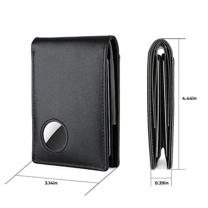AirTag Leather Wallet - RFID Blocking Slim | Secure