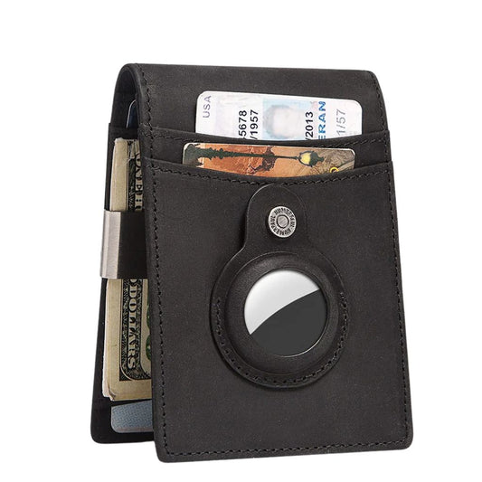 AirTag Leather Wallet - RFID Blocking, Slim | Secure Style