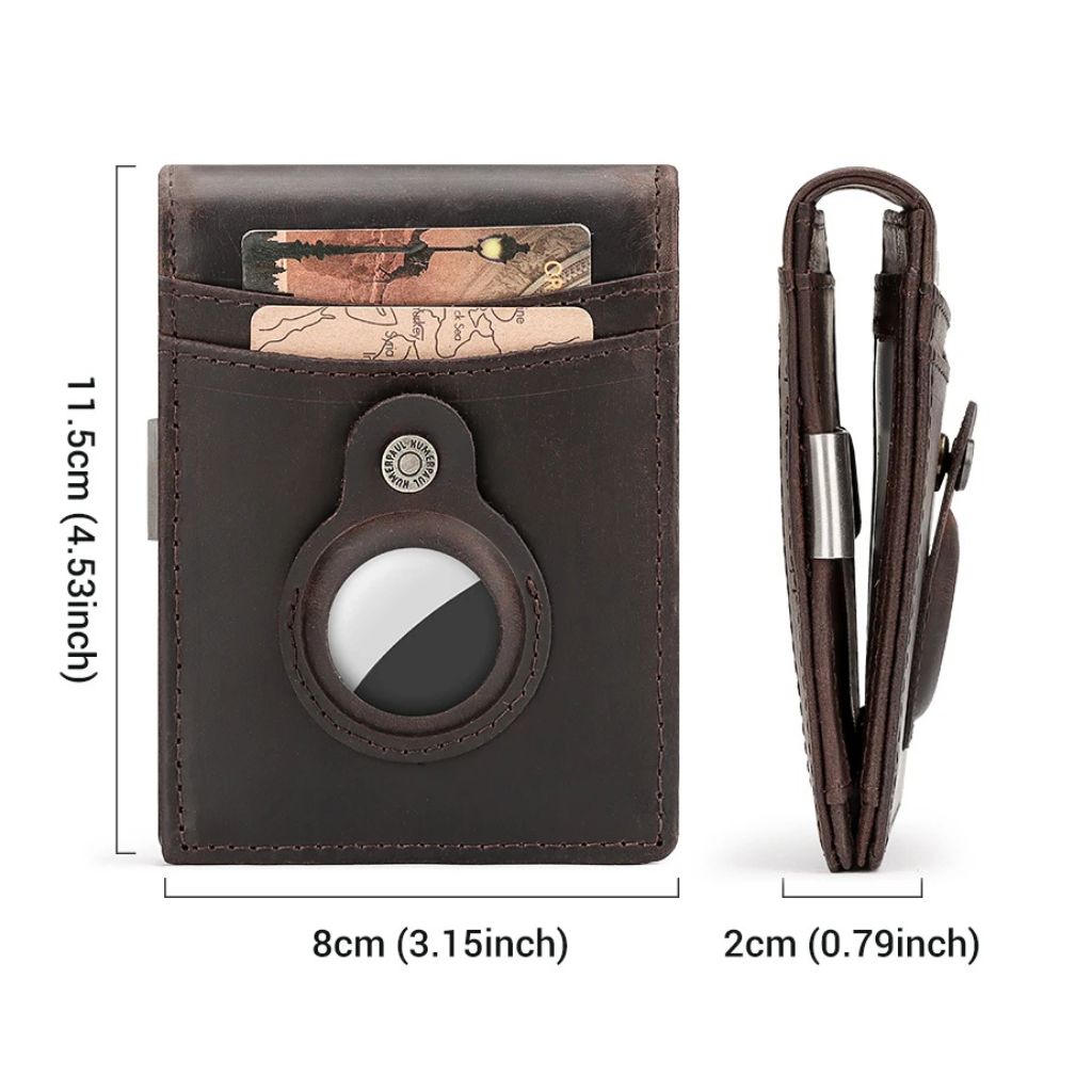AirTag Leather Wallet - RFID Blocking, Slim | Secure Style