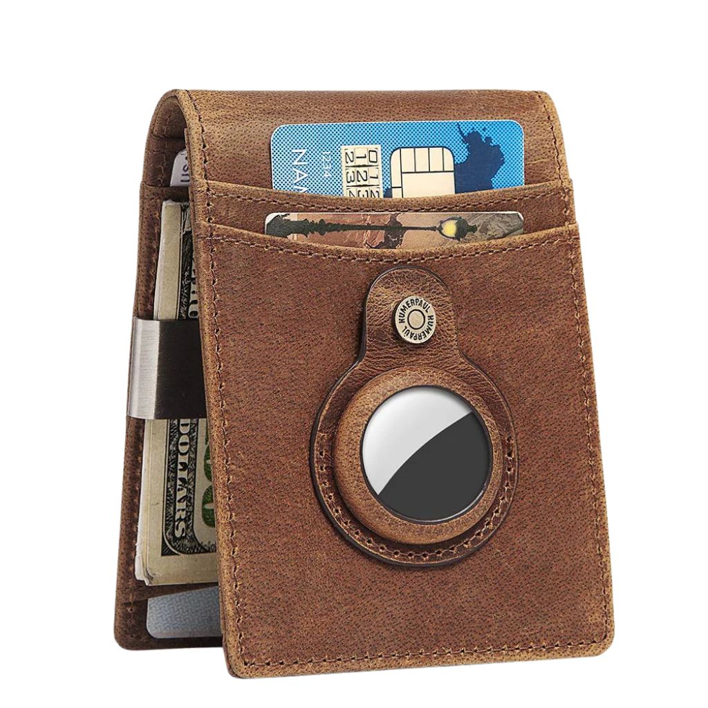 AirTag Leather Wallet - RFID Blocking, Slim | Secure Style