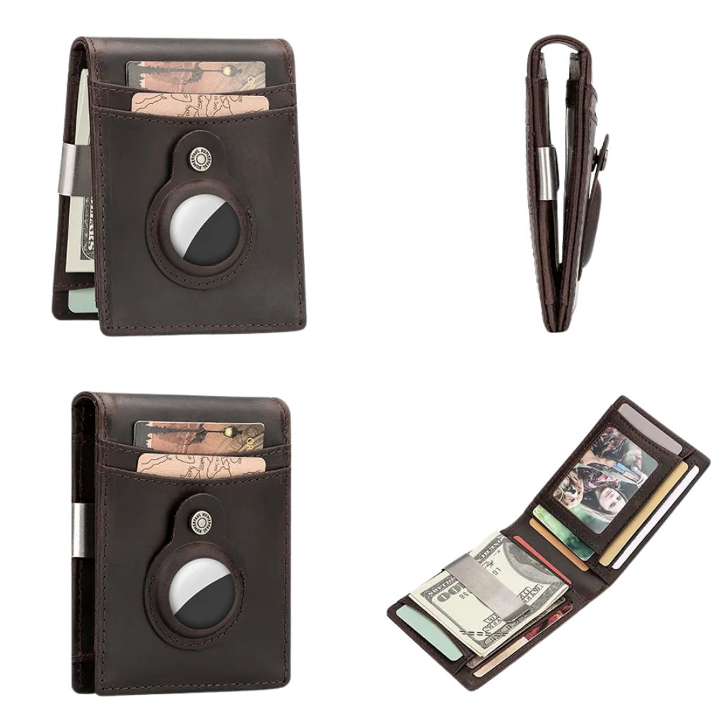 AirTag Leather Wallet - RFID Blocking, Slim | Secure Style