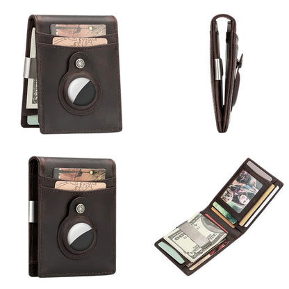 AirTag Leather Wallet - RFID Blocking, Slim | Secure Style