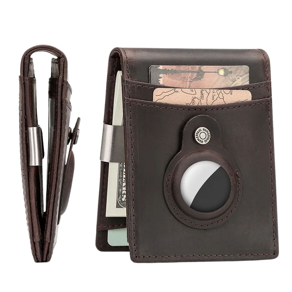 AirTag Leather Wallet - RFID Blocking, Slim | Secure Style