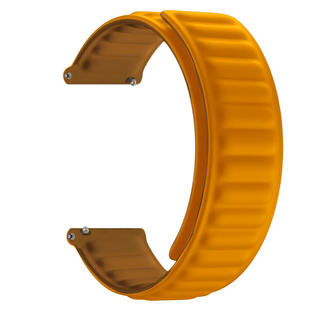 Magnetic Smartwatch Strap - Leather Orange | Comfort
