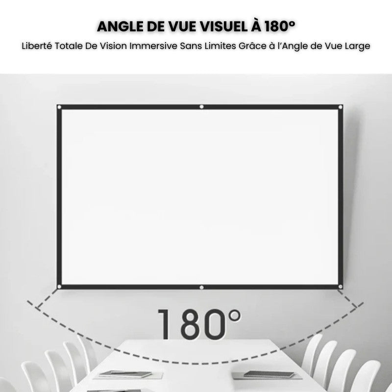 Portable Projector Screen - 100" 4K 3D | Home Cinema