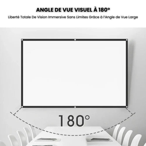 Portable Projector Screen - 100" 4K 3D | Home Cinema