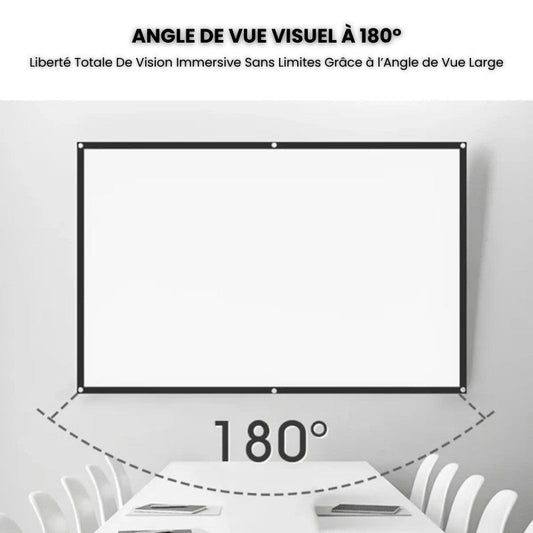 Portable Projector Screen - 100" 4K 3D | Home Cinema