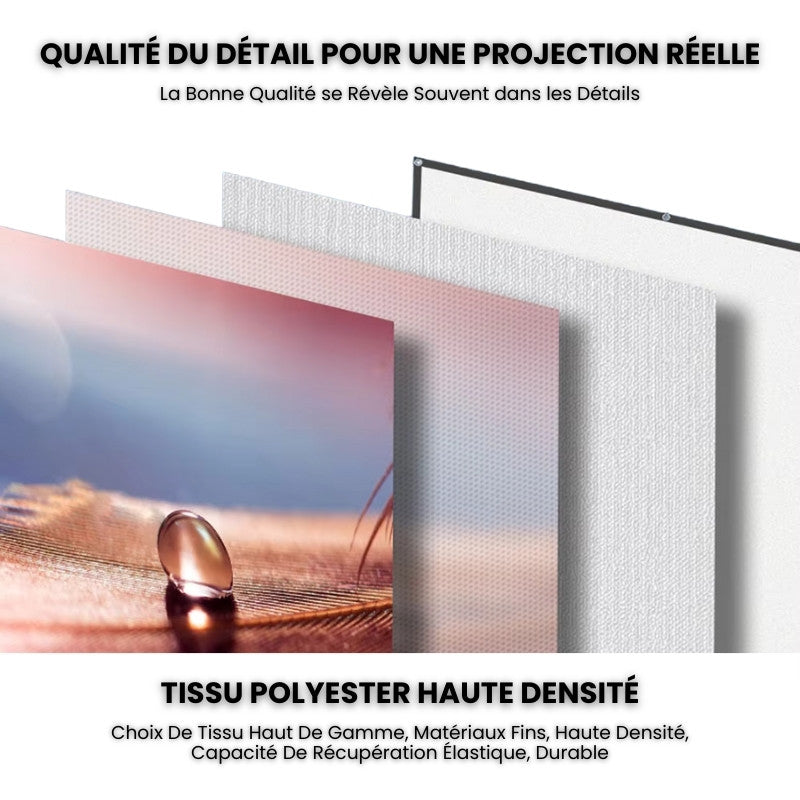 Portable Projector Screen - 100" 4K 3D | Home Cinema