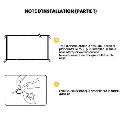 Portable Projector Screen - 100" 4K 3D | Home Cinema