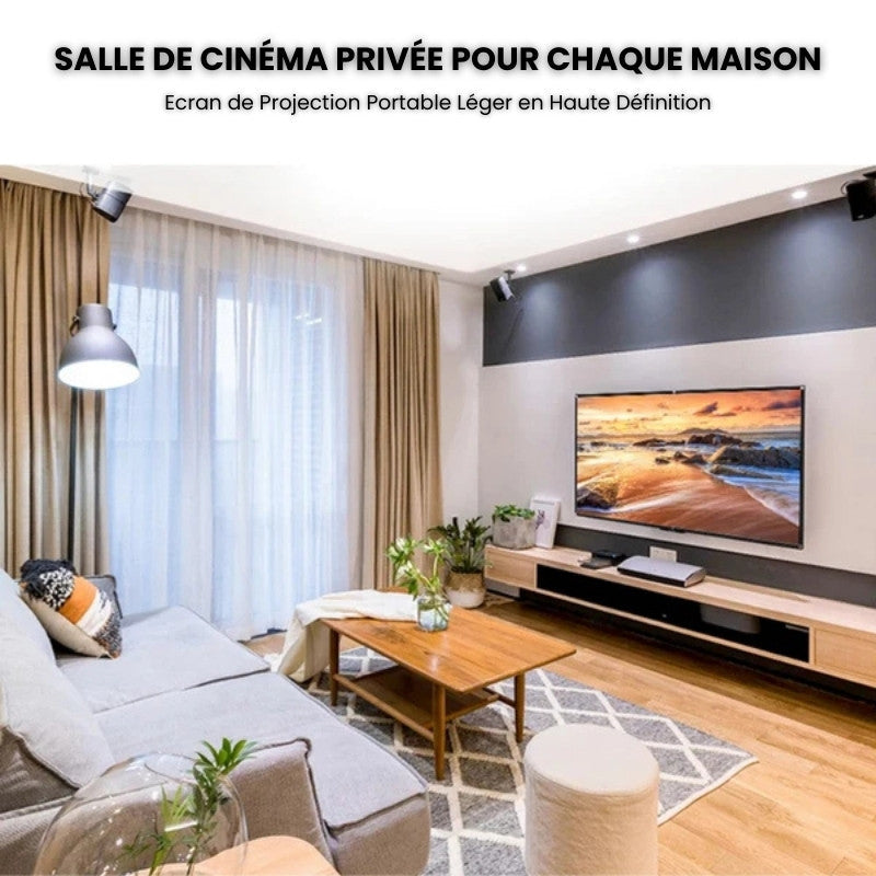 Portable Projector Screen - 100" 4K 3D | Home Cinema