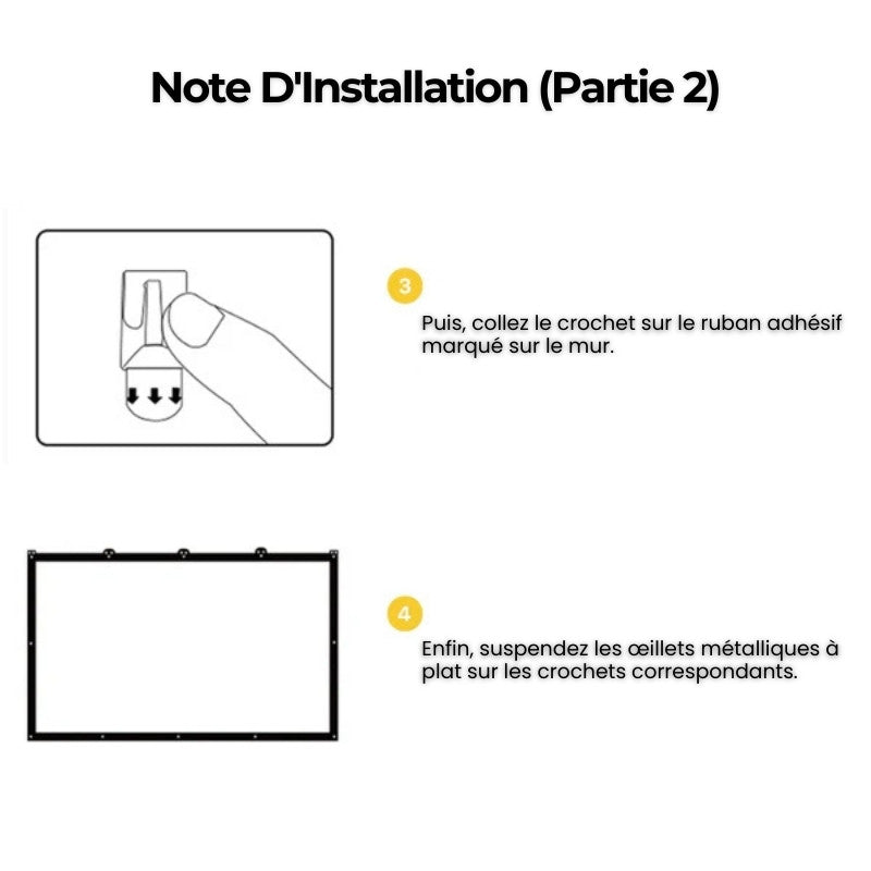 Portable Projector Screen - 100" 4K 3D | Home Cinema