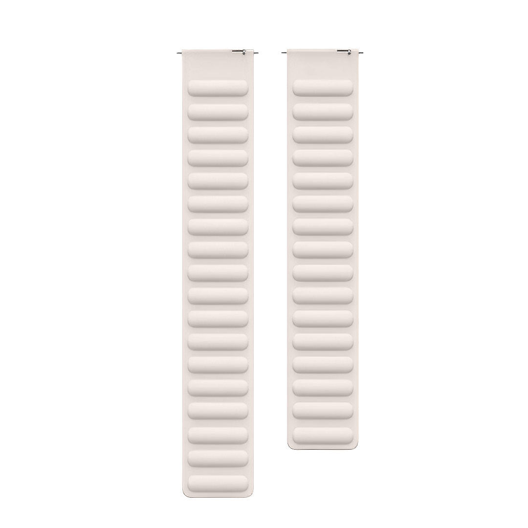 Magnetic Smartwatch Band - White Leather | Comfort