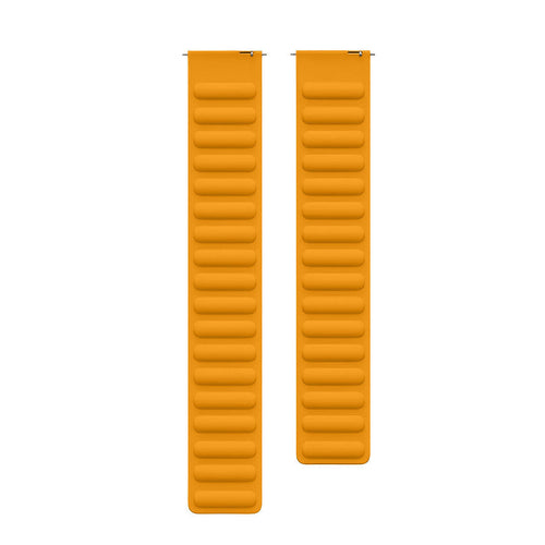 Magnetic Smartwatch Strap - Leather Orange | Comfort
