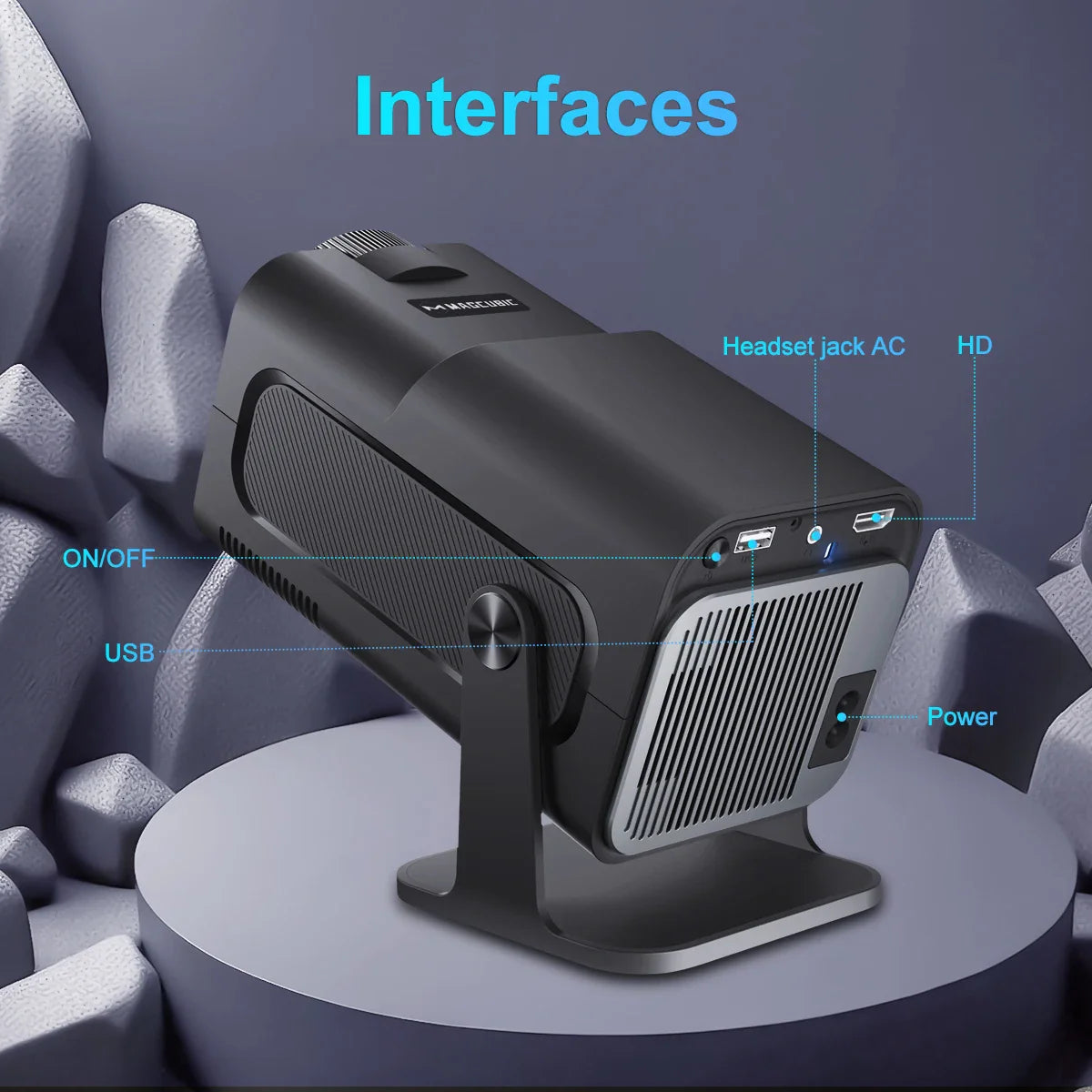 Native 1080P Projector - WiFi 6, Portable | Home Cinema
