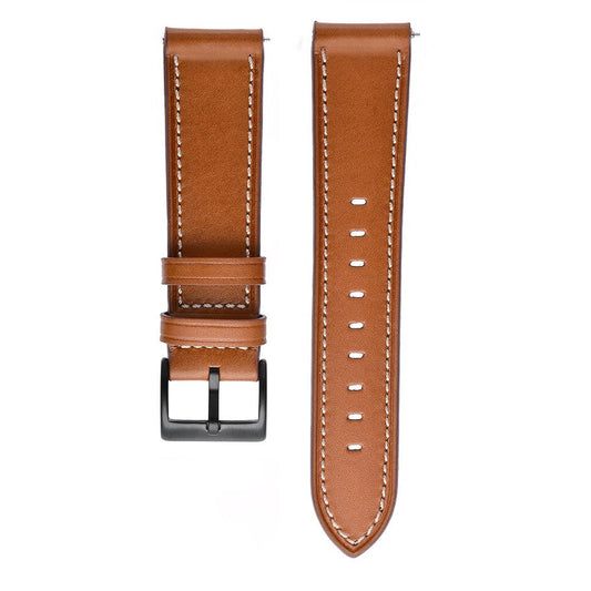 Brown Leather Smartwatch Strap - Elegant | Durable