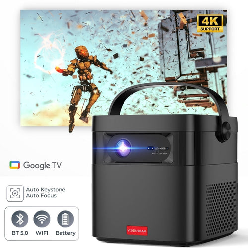 Portable Projector - 1080p, Google TV | Cinematic Anywhere