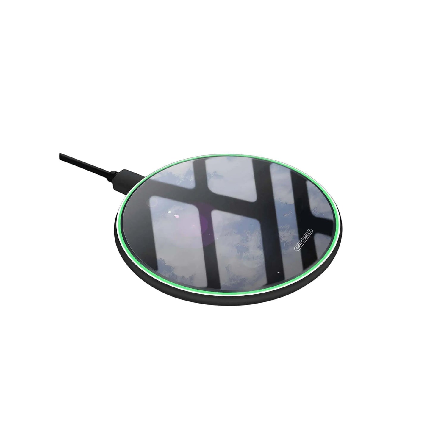 Qi Wireless Charger - Onyx Black, Fast Charge | Clutter-Free