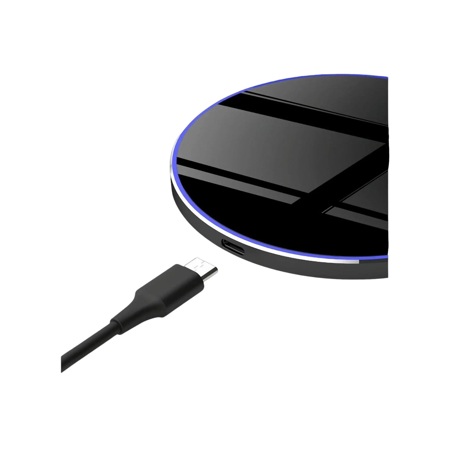 Qi Wireless Charger - Onyx Black, Fast Charge | Clutter-Free