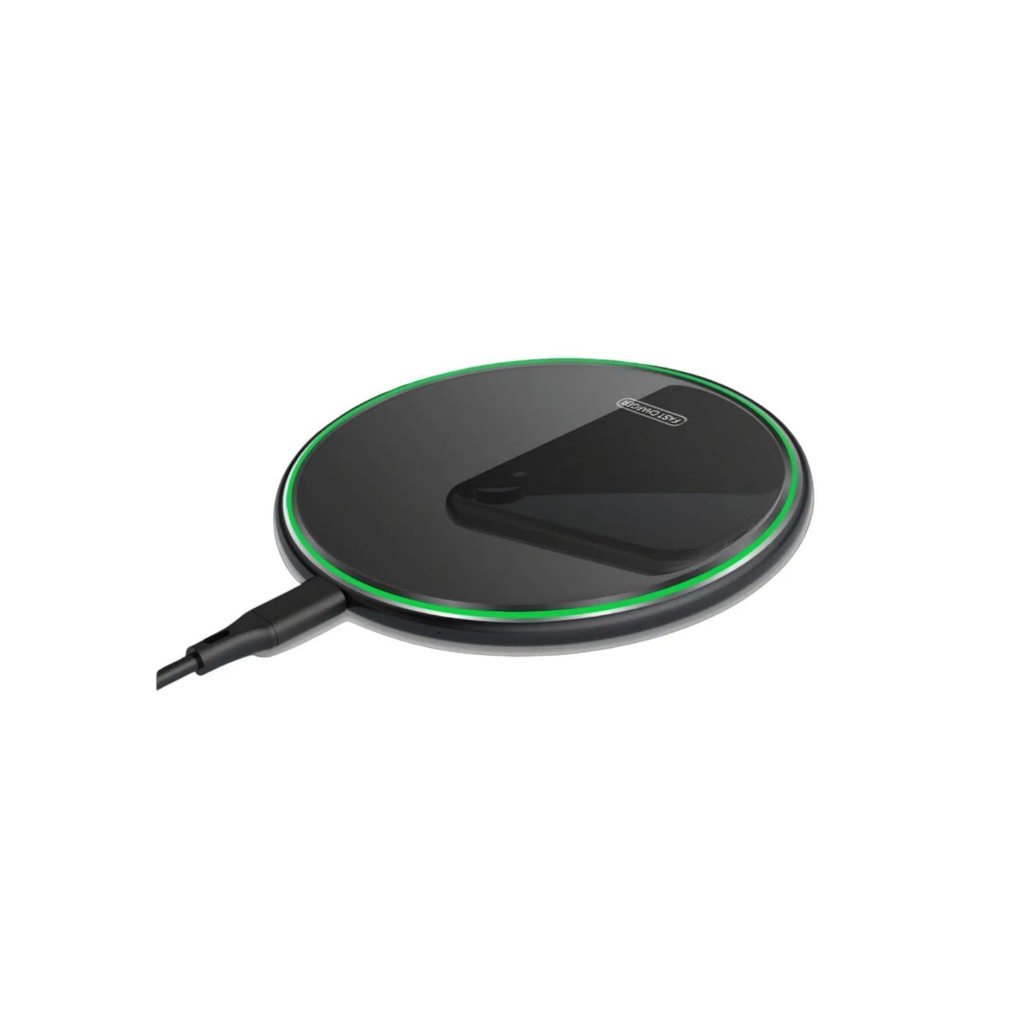 Qi Wireless Charger - Onyx Black, Fast Charge | Clutter-Free