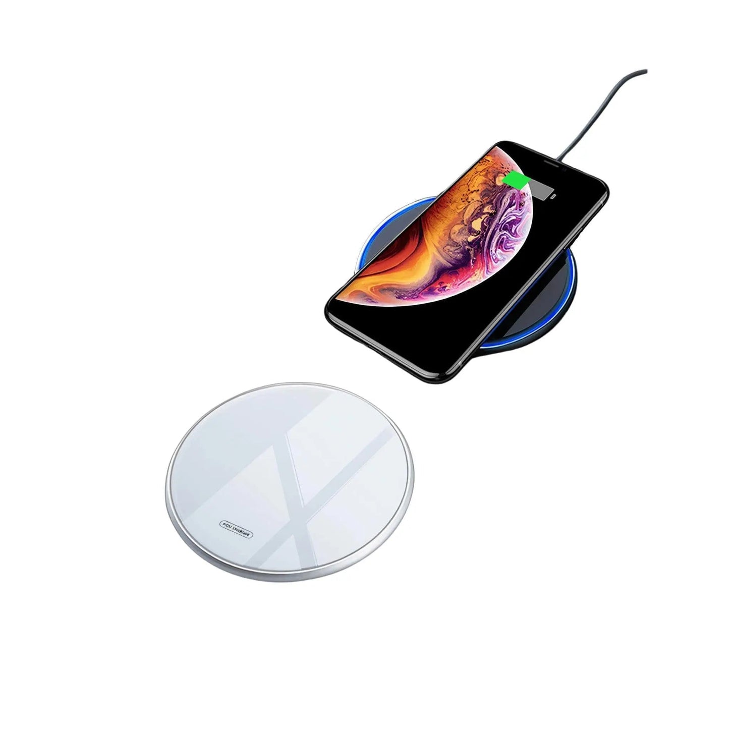 Qi Wireless Charger - Onyx Black, Fast Charge | Clutter-Free