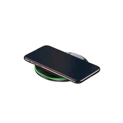 Qi Wireless Charger - Onyx Black, Fast Charge | Clutter-Free