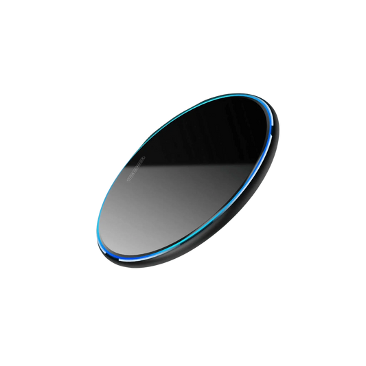 Qi Wireless Charger - Onyx Black, Fast Charge | Clutter-Free