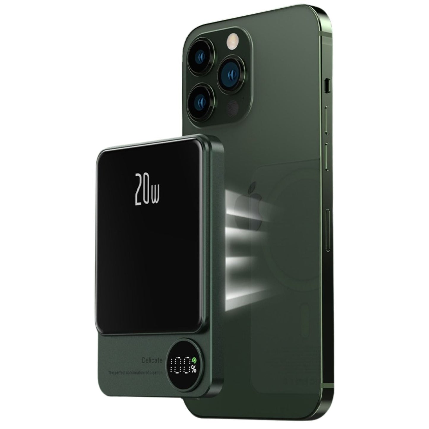 Magnetic iPhone Power Bank - Ultra-Slim, Portable | Seamless Power
