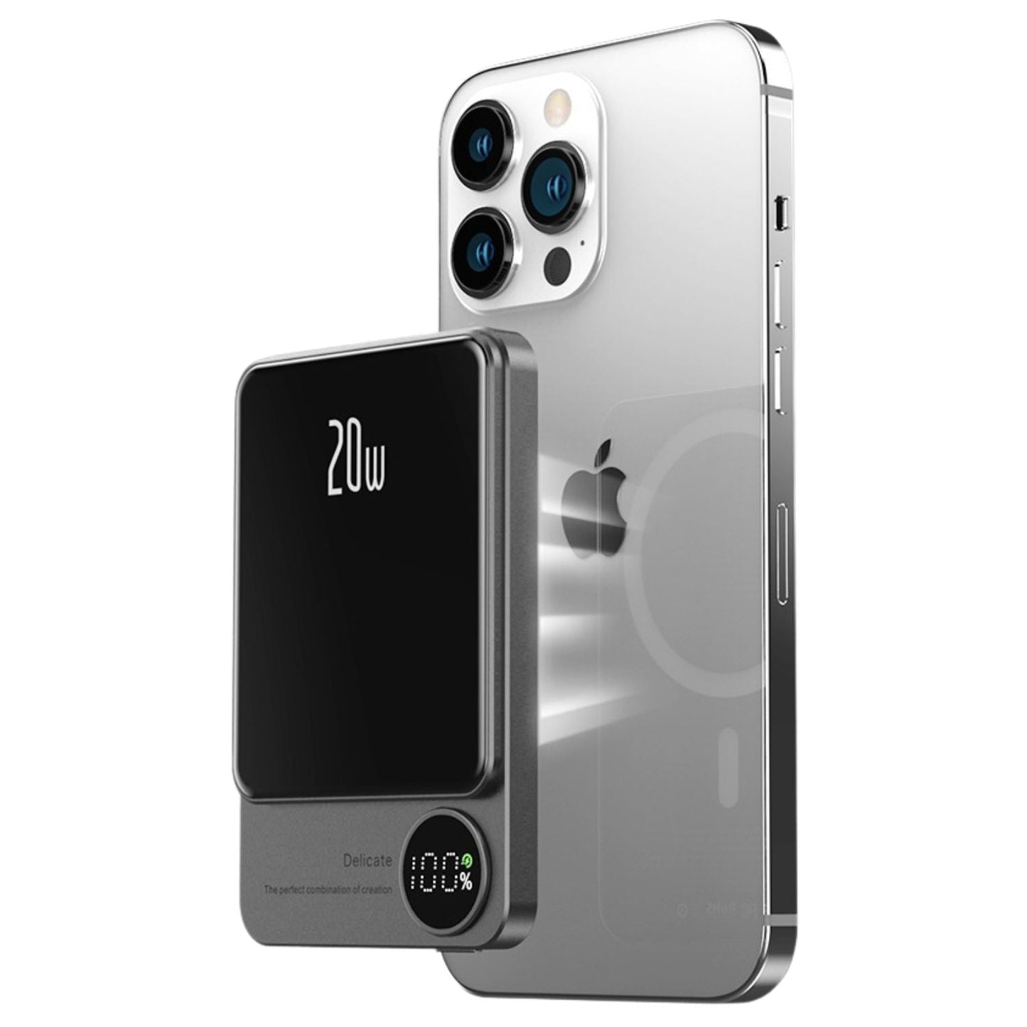 Magnetic iPhone Power Bank - Ultra-Slim, Portable | Seamless Power
